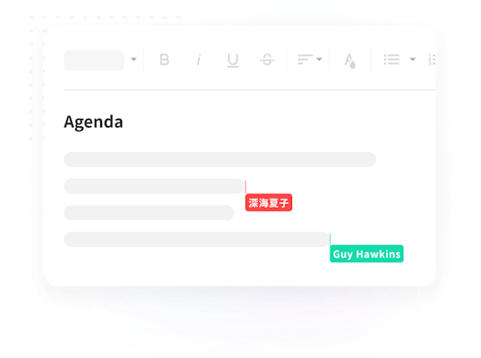 Notes and minutes with real-time editing