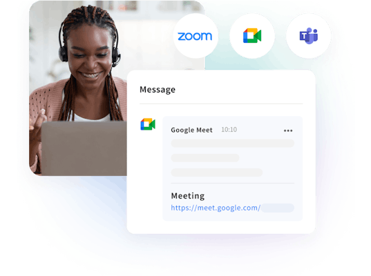 Zoom / Google Meet / Microsoft Teamsと連携