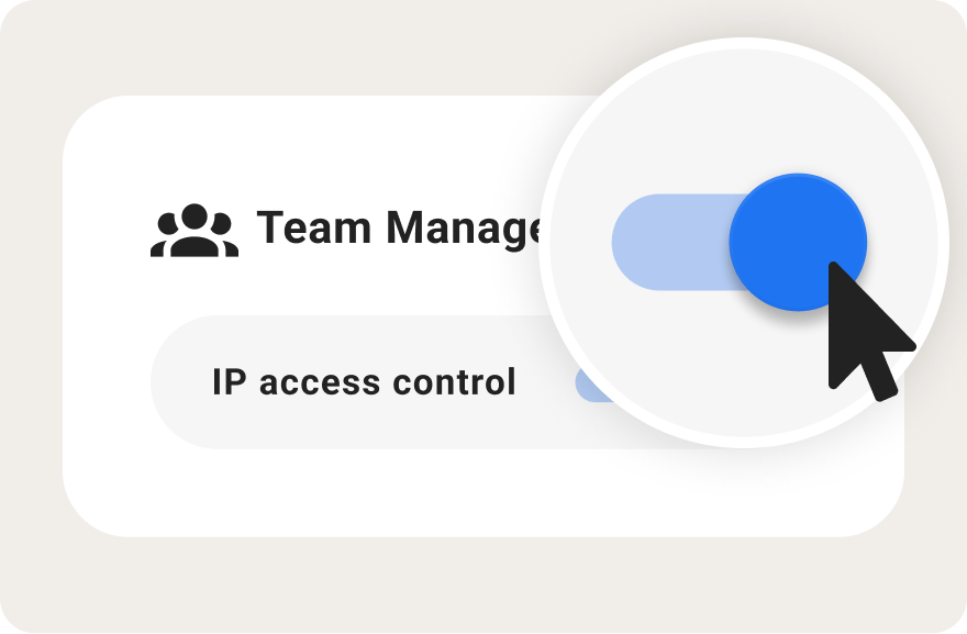 ドメインでの制限、データ保護