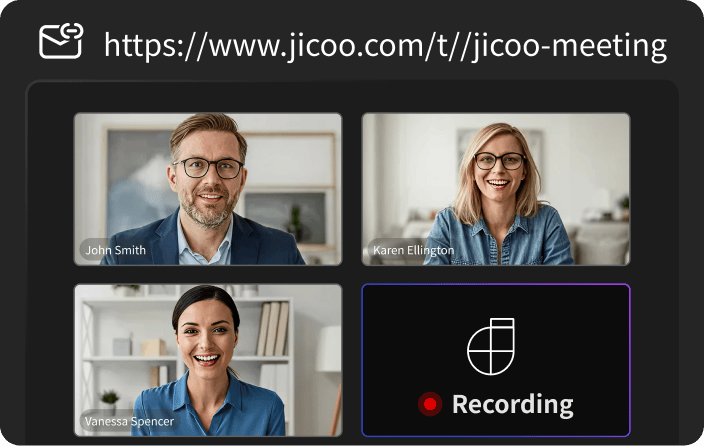 Share the scheduling link and run the meeting