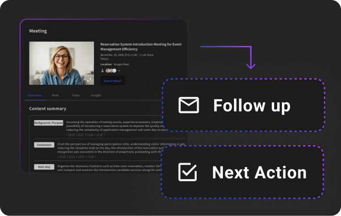 Send follow-up emails and execute next actions