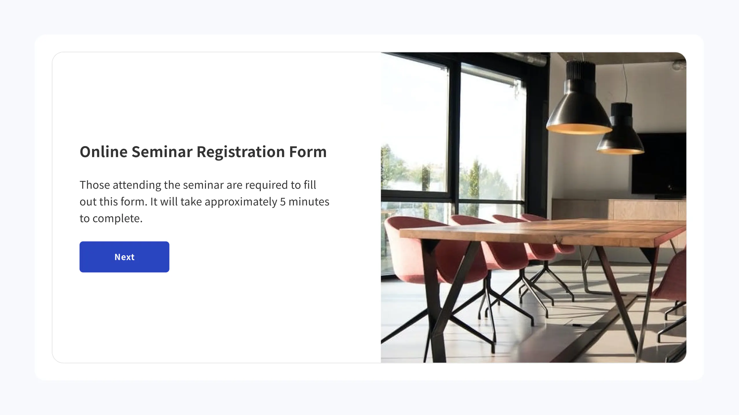 One-question-at-a-time form