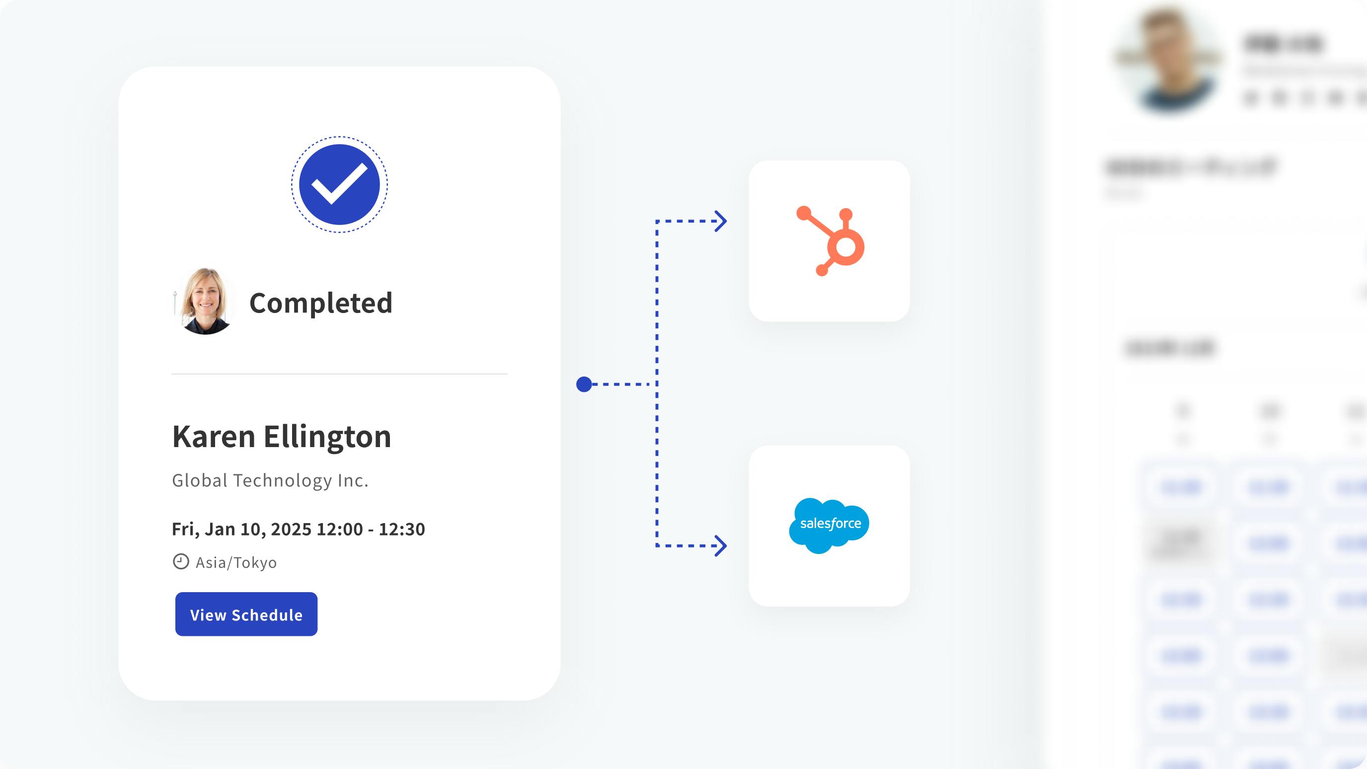 Connect all the way to post-booking measurement and CRM integration