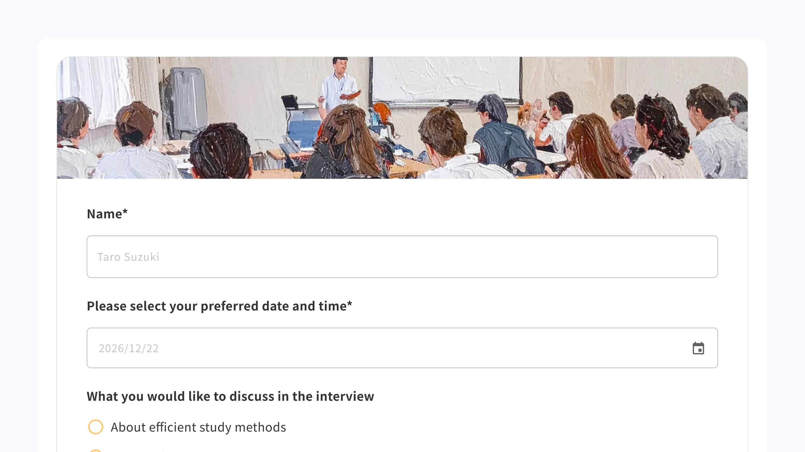 Simple yet capable UI