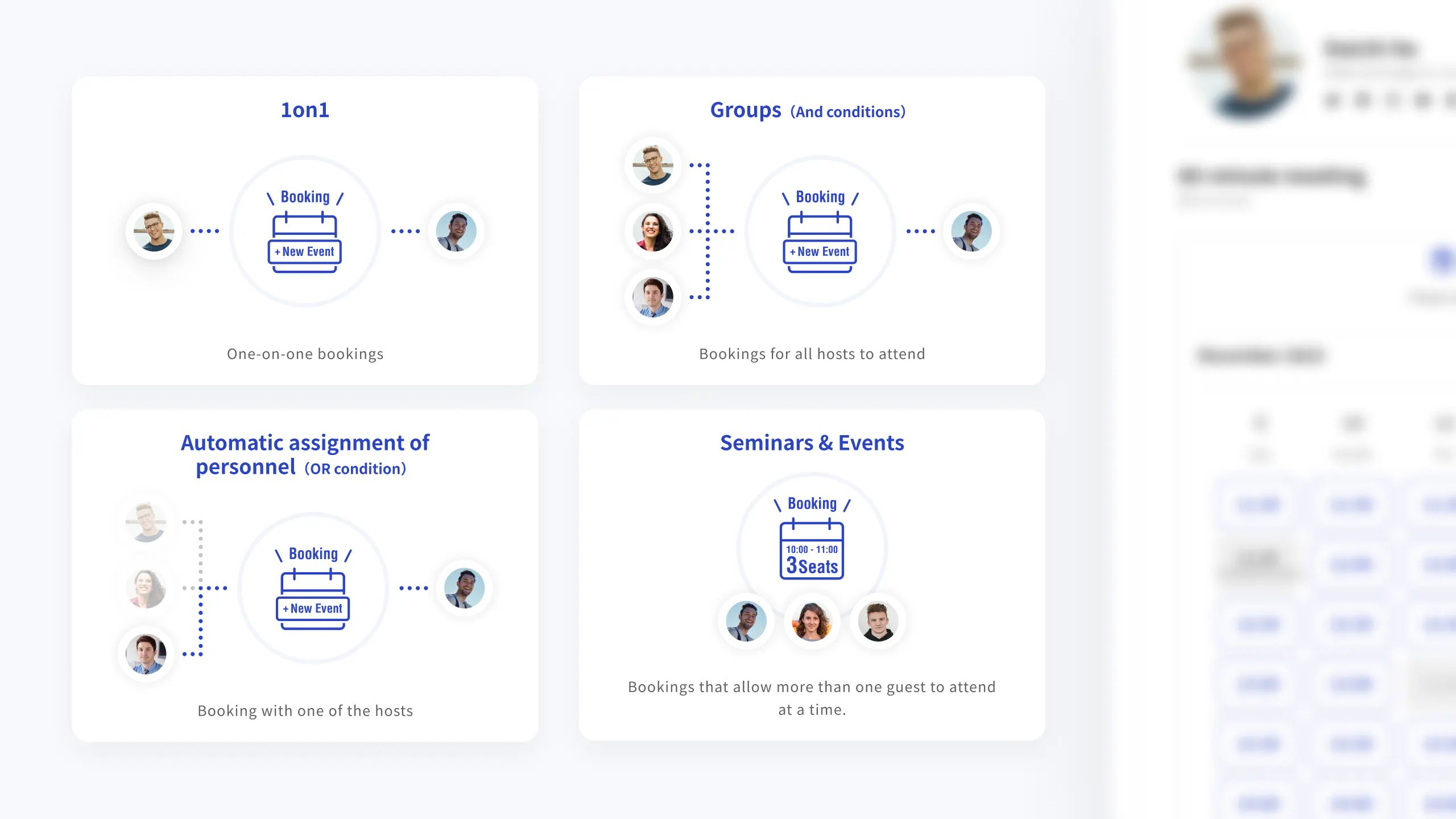 Booking types for every business scenario